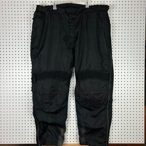 Harley Davidson Motorcycle Black Riding Pants 2XL Black Padded FLAW READ Zip